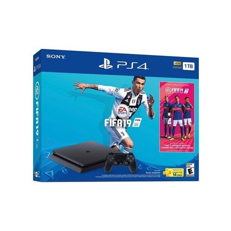 Playstation 4 Slim Ps4 1tb Fifa 19 Disco...-Planetadevideojuegos-Sony