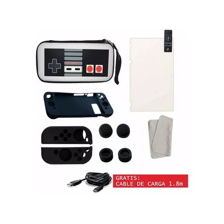 Funda Nintendo Switch Estuche Retro Kit...-Planetadevideojuegos-Hearnox