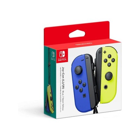 Joy Con (L) / (R)  Blue / Neon Yellow -...-Planetadevideojuegos-Nintendo