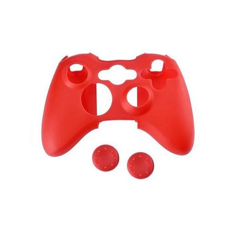 Xbox 360 Funda Silicona - Roja-Planetadevideojuegos-MANDALIBRE