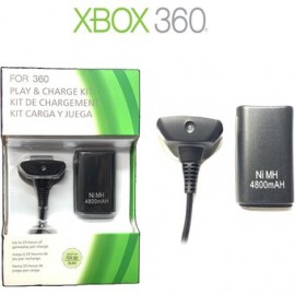 Kit Carga Y Juega Para Control Xbox 360...-Planetadevideojuegos-Generico