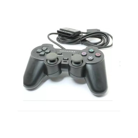 Control Ps2 Ps3 Dualshock Alambrico-Planetadevideojuegos-MEGAFIRE