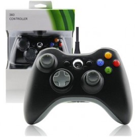 Xbox 360 Control Alámbrico - Negro-Planetadevideojuegos-MANDALIBRE