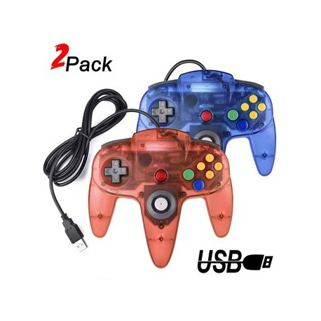 Control N64 Usb Para Pc Juegos Nintendo...-Planetadevideojuegos-Hearnox