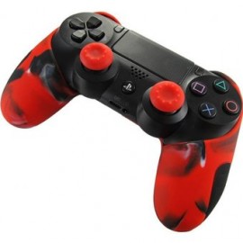 PS4 Funda Profesional Silicona - Rojo Ca...-Planetadevideojuegos-MANDALIBRE