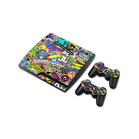 PS3 Slim Skins Pegatinas Para PlayStatio...-Planetadevideojuegos-MANDALIBRE