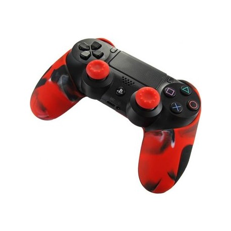 PS4 Funda Profesional Silicona - Rojo Ca...-Planetadevideojuegos-MANDALIBRE
