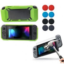 Nintendo Switch Funda Rubberize + Mica +...-Planetadevideojuegos-MANDALIBRE