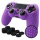 PS4 Funda Texturizada Silicona + Grips P...