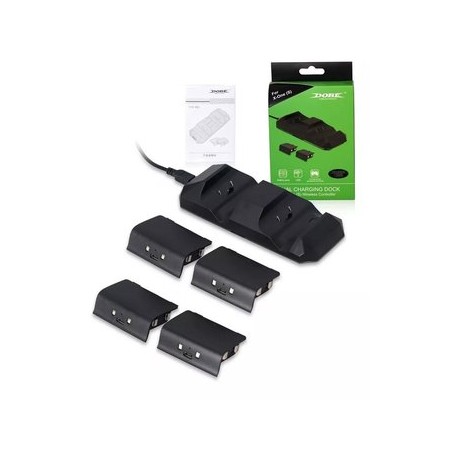 Xbox One S Kit Carga Y Juega + 4 Batería...-Planetadevideojuegos-MANDALIBRE