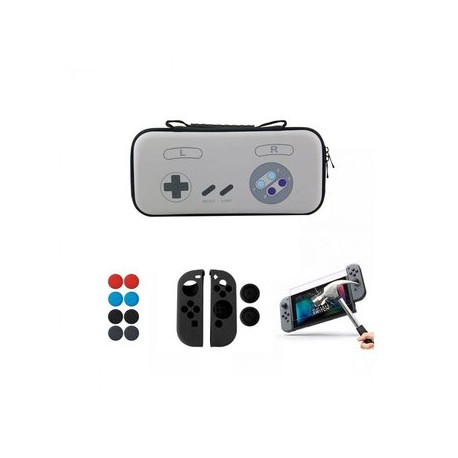 Nintendo Switch Estuche Retro 1 + Funda...-Planetadevideojuegos-MANDALIBRE