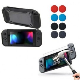 Nintendo Switch Funda Rubberize + Mica +...-Planetadevideojuegos-MANDALIBRE