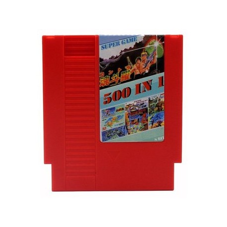 Rojo 500-en-1 72 Pin 8 Bit Game Player T...-Planetadevideojuegos-Generic