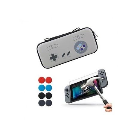 Nintendo Switch Estuche Viajero + Mica +...-Planetadevideojuegos-MANDALIBRE