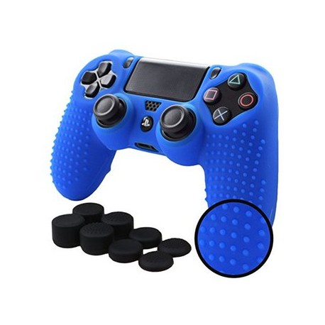 PS4 Funda Texturizada Silicona + Grips P...-Planetadevideojuegos-MANDALIBRE